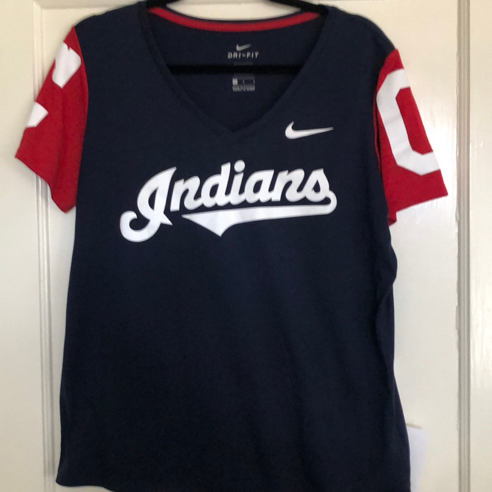 Nike Cleveland Indians Dri-Fit V-neck Tee
